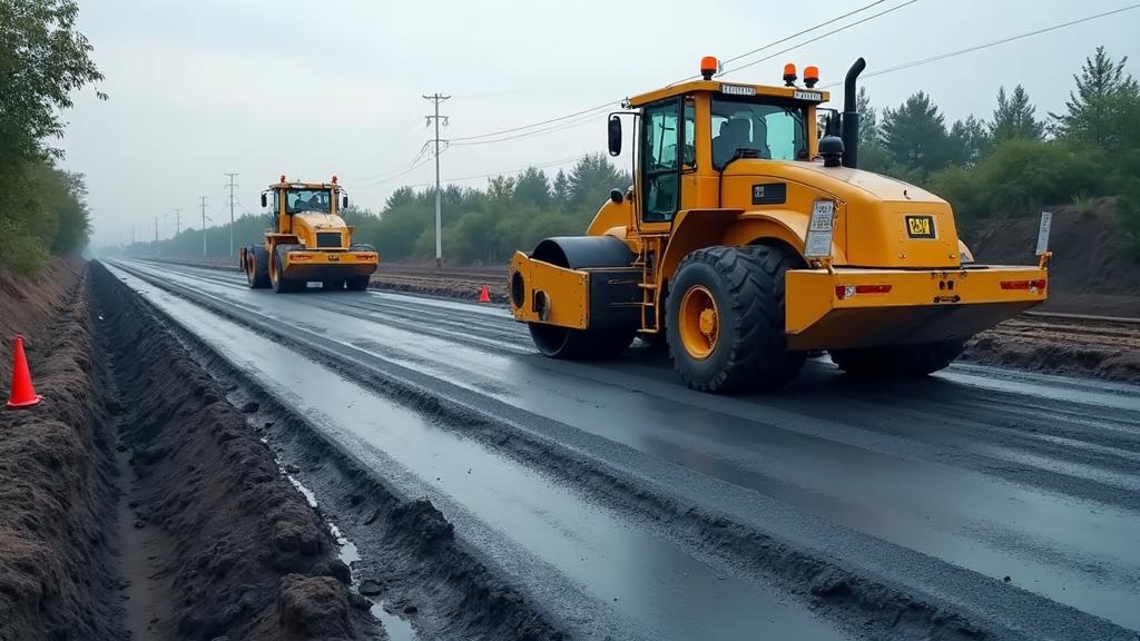 Строительство дорог и укладка асфальта